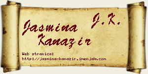 Jasmina Kanazir vizit kartica